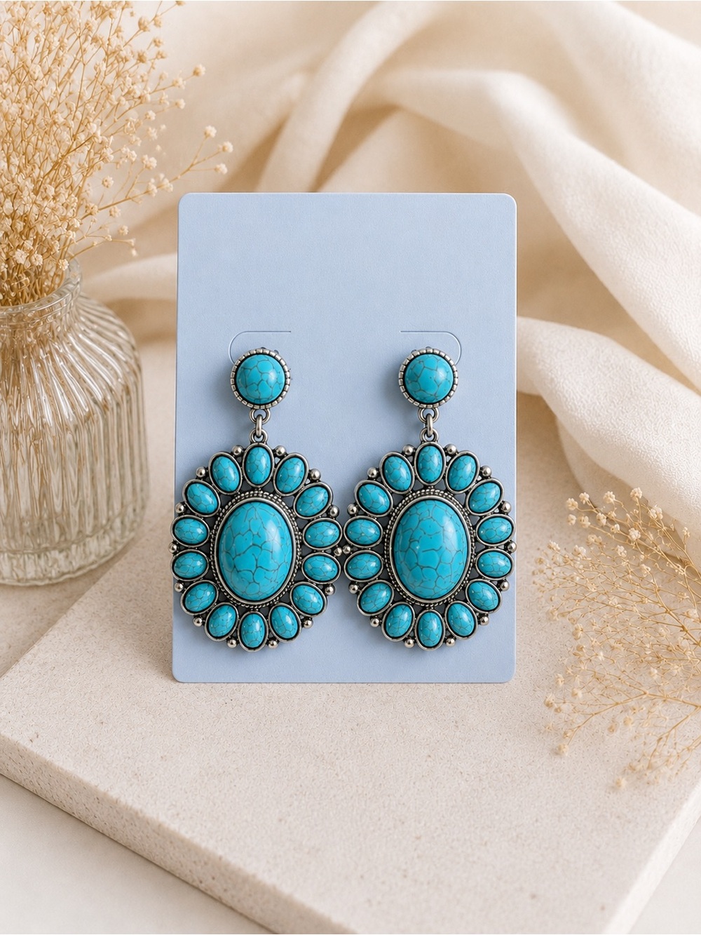 Turquoise Statement Earrings 💙
